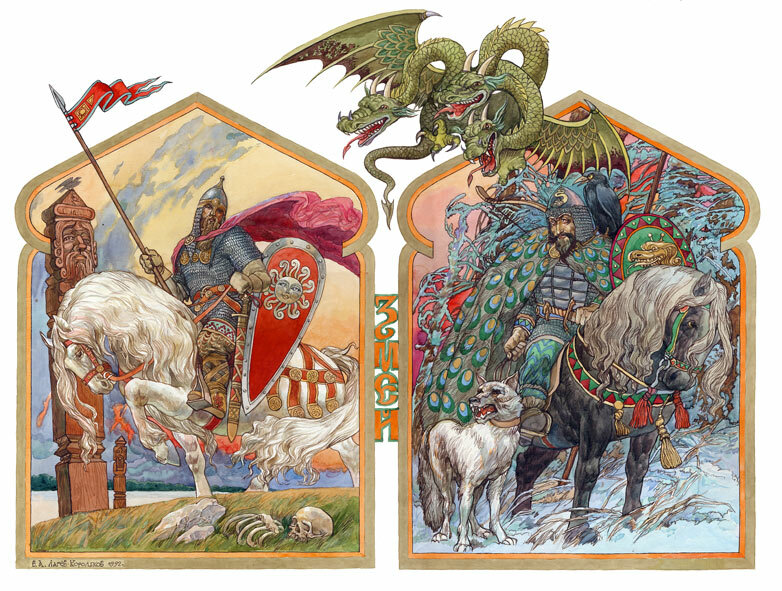 Сказочно былинные картины